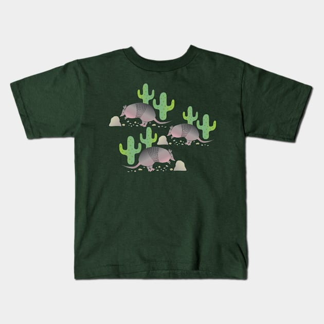 The Armadillos I Kids T-Shirt by littleoddforest